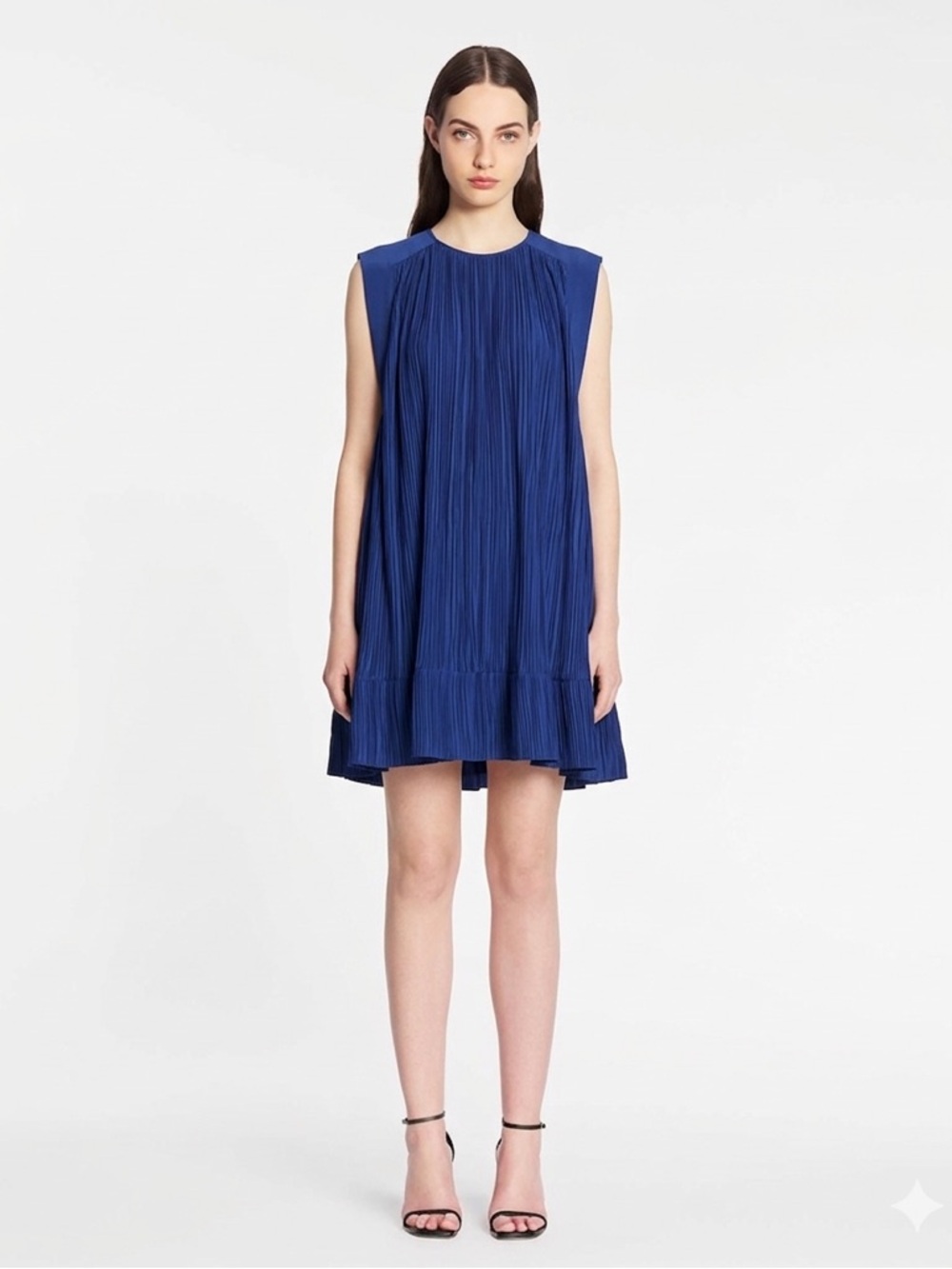 NWOT Anthropologie Pleated Plissé Mini Dress